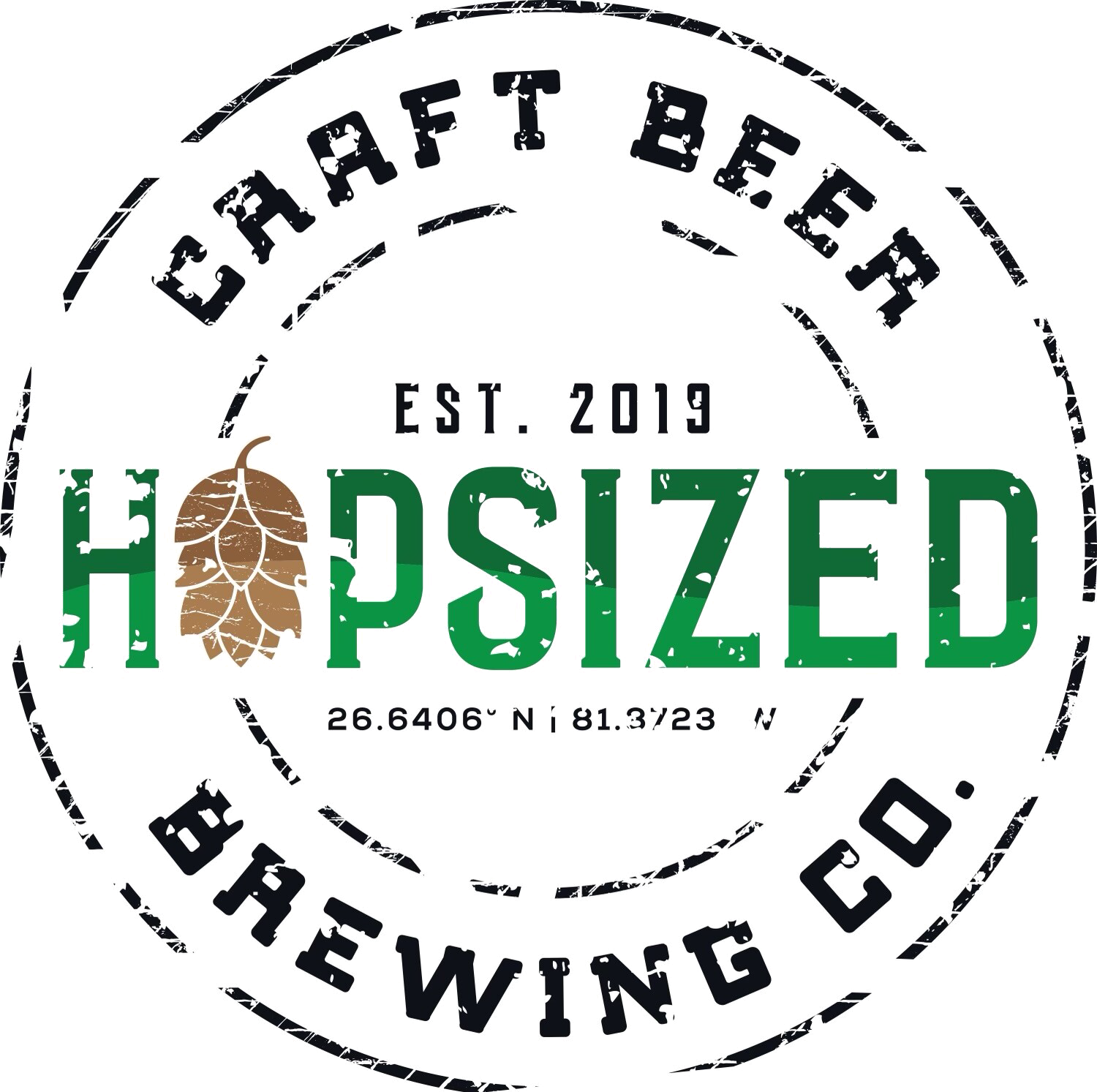 Hopsized Brewing Co. logo